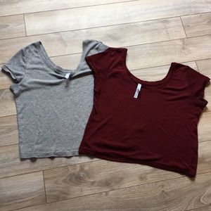 2 LIVE LOVE DREAM CROP TOPS ✔️